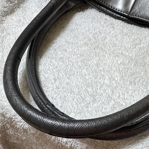 Tory Burch Shimmering Silver Tote - Picture 9 of 16